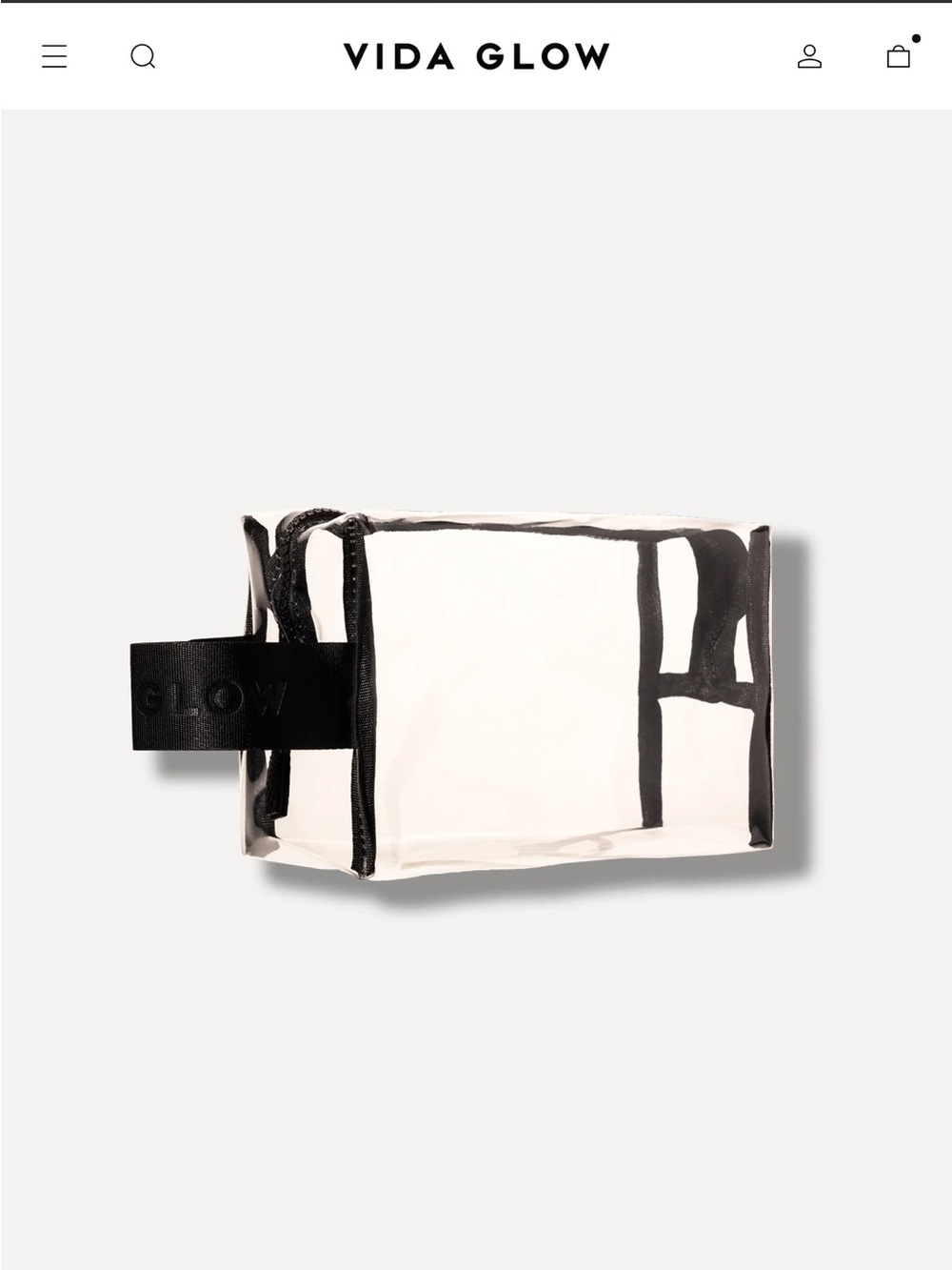 VIDA GLOW - Transparent Cosmetic Case